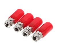 VINTORKY 2 Juegos Conector de Alimentación del Secador de Filamento Conector Neumático para Impresora 3d Plástico Metal 4x2.5mm para Extrusor y Tubo de Alimentación