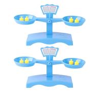 VINTORKY 2 juegos de balanzas Montessori para matemáticas, kit de plástico para armar y equilibrar, ideal para experimentos científicos en el aula y el desarrollo de habilidades lógicas.
