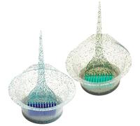 VINTORKY 2 Juegos Juego de Cuencos y Pinceles para Teñir el Cabello Material Pp y Nylon, Fácil de Limpiar y Operar, Adecuado para Uso en Salón y Técnicas de Foiling