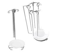 VINTORKY 2 juegos Soporte para Brochetas con Agujas y Agujas de Herramientas de Cocina para Asados Utensilios de Barbacoa Reutilizables Perfectos para y Camping