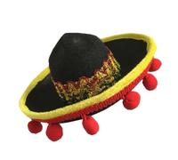 VINTORKY 2 Mini Sombreros Hechos de Tela Estilo Mexicano, Cómodos y Delicados para Mascotas Ideales para Fiestas de Fin de Semana y Perros Pequeños