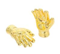 VINTORKY 2 Mini Trofeos de Fútbol en Miniatura Premio del Juego Copa de Trofeo de Oro y Guantes Forma de Copa para Exhibición y Colecciones de Fútbol