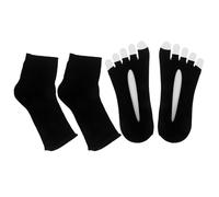 VINTORKY 2 pares de calcetines UV para lámpara de pedicura de gel - Cubrepies anti-UV para uñas, protector de esmalte para mujeres, spa o uso doméstico - Accesorios para uñas DIY para uso en salón