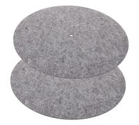 VINTORKY 2 Pcs Almohadilla Protectora de Discos Tapete para Grabadora de Vinilo Anti-Slip Control de Vibración para Tocadiscos