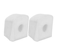 VINTORKY 2 Piezas de Repuesto de Frenos para Patines en línea - Topes de Goma Blancos atornillables para Patines de Ruedas, Almohadillas de Freno de talón, Piezas de Patinaje para jóvenes y Adultos