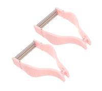 VINTORKY 2 Piezas Removedor de vello Facial para Mujeres Depiladora Facial Mecánica Portátil Para Mejillas Labio Superior Mentón Con Mango Ergonómico Para Proteger La Piel