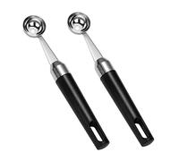 VINTORKY 2 piezas Sacabolas Inoxidable Cucharas para Helado y Frutas Diseño Ergonómico para Postres para Cocina y Restauración