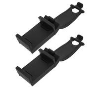 VINTORKY 2 Soportes para Teléfono Móvil con Pinza para Volante de Coche, Color Negro, Montaje Seguro y Ajustable, Compatibles con Varios Tamaños, Accesorios para Salpicadero y Conducción