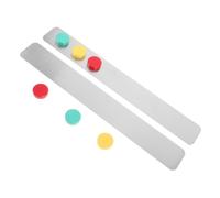 VINTORKY 2 Tiras Magnéticas de Hierro con Respaldo Adhesivo Plata para Tablón de Anuncios, Instalación Rápida y Función Creativa de Notas, Adecuado para Oficina y Escuela
