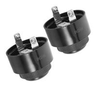 VINTORKY 2 Unidades Mini Avisador Electrónico Activo 12 V Negro para | Aleación y Plástico, Instalación Rápida en Panel, para Circuitos y Sistemas de Seguridad