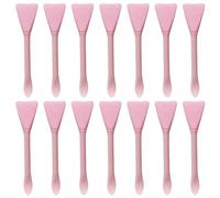 VINTORKY 20 aplicadores de mascarillas: Brocha facial de silicona para crema de barro facial, mascarilla de arcilla, mezcla de barro, espátula rosa de doble extremo para base de maquillaje y cuidado