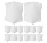 VINTORKY 20 globos inflables blancos lisos, globos para escribir, ideales para la decoración de fiestas de cumpleaños, bodas, festivales y arreglos escénicos.