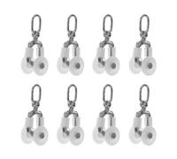 VINTORKY 20 Piezas de Ruedas Deslizantes de Acero Inoxidable para Rieles de Cortinas, Accesorios para Fijar Paneles y Cortinas en Puertas Correderas y Restaurantes