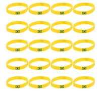 VINTORKY 20 pulseras de silicona con la bandera de Brasil impresa: pulseras deportivas con la bandera del país para los aficionados a los eventos de fútbol de 2026.