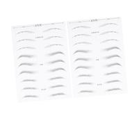 VINTORKY 2hojas Pegatinas De Cejas Impermeables Cejas Simuladas Para Mujeres De Usar y Personalizar