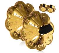 VINTORKY 2pares Finger Cymbals with Blossom Lace for Belly Dance Performance and Dancer Party