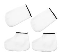 VINTORKY 2pares Guantes y Calcetines Para Parafina Exfoliantes Para Manos y Pies Cubiertas Spa Hidratantes Para Cuidado Piel Profesional Para Exfoliación y Alivio De Durezas De