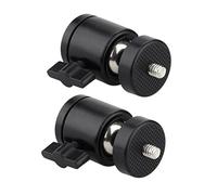 VINTORKY 2piezas Cabezal De Trípode Metálico Esférica Soporte De Zapata para Luz De Anillo Compatible Soporte De Trípode De Cámara y Escenario De Fotografía