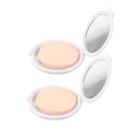 VINTORKY 2piezas Caja De Embalaje Para Borlas De Polvo Mini Estuche Para Borlas Con Cojín Estuche Vacío Para Base Con Cojín Para Neceser De Maquillaje