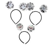 VINTORKY 3 Piezas Glow In The Dark Bat And Ghost Headbands Lightweight Halloween Hair Accessories For And Adults Comfortable Fit For Party Cosplay