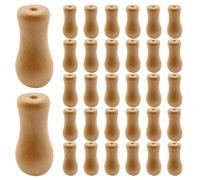 VINTORKY 36 borlas de Madera para cordón de persianas - Tiradores para persianas - Piezas de Repuesto para Extremos Colgantes para Cortinas Romanas y estores de Oficina en casa.