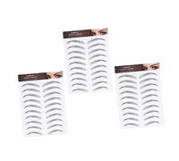 VINTORKY 3hojas Pegatinas De Cejas Imitación De Cejas Falsas Stickers De Maquillaje Impermeables Plantillas Reutilizables Para Look Natural y Duradero