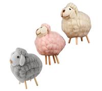 VINTORKY 3piezas Adornos De Ovejas De Fieltro De Lana Pequeñas Estatuas Decorativas Hogar Manualidades De Ovejas De Fieltro para Adornos De Mesa Accesorios para Fotos De