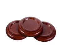 VINTORKY 3piezas Almohadillas De Caster para Piano Vertical Protección De Suelo De Madera Antideslizantes y Aislantes Acústicos Soporte para Pies De Piano Color Marrón