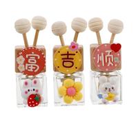 VINTORKY 3piezas Difusor De Aromas Para Coche Botellas Vacías De Aceite Esencial Clip De Ventilación Elegante y Recargable Decoración Aromática Para Automóviles Fragancia Miniatura