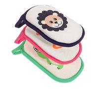 VINTORKY 3piezas Esponja De Baño Para Bebés Depurador Infantil Cartoon Con Gancho Suave Para Piel De Recién Nacido y Niño Niña Pequeños Fácil De Sujetar Para Baño Diario
