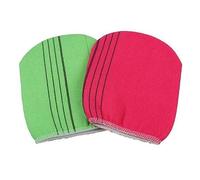 VINTORKY 3piezas Guantes De Ducha y Baño Exfoliantes De Doble Cara Tejido Duradero Fácil De Usar Talla