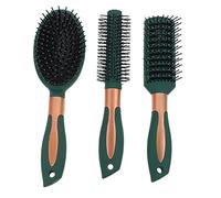 VINTORKY 3piezas Peines Para Masaje y Estilo De Cabello Incluye Cepillo Cepillo De Aire y Peine Curly Herramienta Para Desenredar y Definir Rizos Oscuro