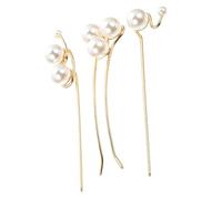 VINTORKY 3piezas Tocado De Horquilla De Palillos Cabello Largos De Palillos Pelo Para Moños Accesorios Cabello Para Ceremonias Especiales