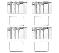 VINTORKY 4 Bisagras Desmontables de Aleación Color Plata para Cajas de Herramientas y Equipos, Diseño Plegable para Ahorro de Espacio y Uso Profesional, Paquete de 4 Piezas