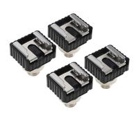 VINTORKY 4 Piezas Adaptador Ligero y Portátil para Zapata de Flash para Cámaras y Micrófonos Fabricado en Aleación con Tamaño 2.40x2.10x1.25 Cm Adecuado para Estudios y Grabaciones de Video