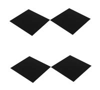 VINTORKY 4 Piezas Láminas Acrílicas Negras para Proyectos de Bricolaje y Manualidades Resistencia UV y Precisión, Ideales para Creación y Decoración del Hogar