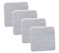 VINTORKY 4 Piezas Pegatinas De Estera De Piso Anti-Deslizamiento Almohadilla Slip Protector Encima Baño para Agarre Subyacer Pegajoso Pegamento Viviendo Apoyo Interior Tela No Tejida