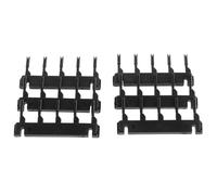VINTORKY 40 Clips a Presión para Extensiones de Cabello en Plástico Negro, Kit Estable para Pelucas y Herramientas de Peinado Rápida Reinstalación