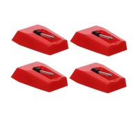 VINTORKY 4piezas De Para Tocadiscos Stylus Compatible Gramófonos y De Vinilo Accesorios Prácticos y Eficientes Color Rojo