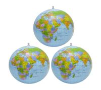 VINTORKY 5 globos terráqueos inflables de 40 cm para fiestas en la piscina - Versión en inglés - Globo terráqueo inflable grande con mapa del mundo para decoración de habitaciones infantiles -