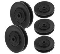 VINTORKY 5 Piezas Cubierta Polea del Cojinete, Cubierta Ruedas de Polea para Gimnasio, Pa6, Negro, Protege el Equipo de Fitness y Prolonga Su Vida Útil