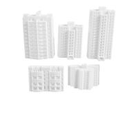 VINTORKY 5 Piezas de Edificios de Apartamentos en Miniatura - Figuras de Casas en Miniatura sin Pintar a Escala N para Micro paisajes urbanos - Modelo arquitectónico de Edificios de Ciudades para