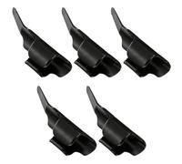VINTORKY 5 Piezas Dedal de Plástico Negro para Coser, Antideslizante y Ligero, Adecuado para Bordado y Patchwork en Proyectos de Costura Manual