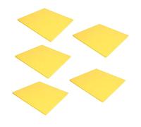 VINTORKY 5 Piezas reductor de ruido para paneles acusticos paneles absorbentes acusticos acústico material absorbente de sonido panel de pared insonorizado sintió Yellow