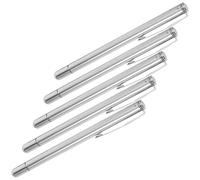 VINTORKY 5 Punteros Telescópicos para Profesores, Extensibles Mano con Clip para Dedo, Ligeros y Portátiles para Presentaciones en Pizarra en Aula, Señalamiento Claro y Ajustable