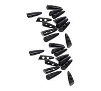 VINTORKY 50 Botones Decorativos de Madera Negra de 2 Agujeros para Abrigo y Ropa, Ideales para Costura DIY Diseño Natural y Tamaño 3cm