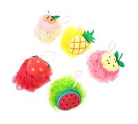 VINTORKY 5piezas Bolas De Baño Exfoliantes Flor De Baño Esponjas De Herramientas De Lavado Corporal Limpiadores De Piel