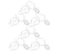 VINTORKY 6 Cierres Herméticos para Tarros de Vidrio de Acero Inoxidable, Abrazaderas Resorte para Frascos de Boca Ancha, Kit de Enlatado Resistente para Conservas y Estilo Estilo Aleatorio