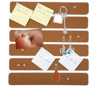 VINTORKY 6 Tiras de Fieltro con Adhesivo para Tablero de Corcho, Material Poliéster y Cómodo, Fácil de Instalar con Chinchetas Transparentes para Pared y Decoración