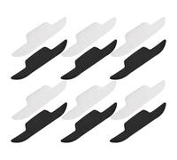 VINTORKY 60 tiras absorbentes de sudor para cuellos de gorras: Protectores invisibles para el sudor en gorras de golf, béisbol y camisas (color blanco y negro).